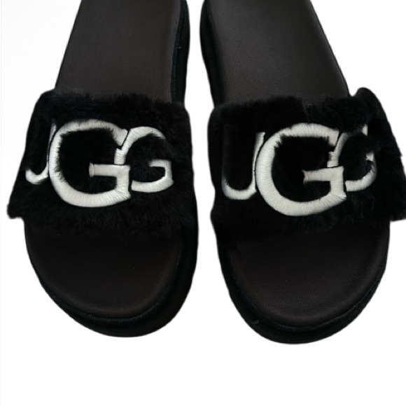 UGG Shoes - UGG Laton Fur Platform Slides